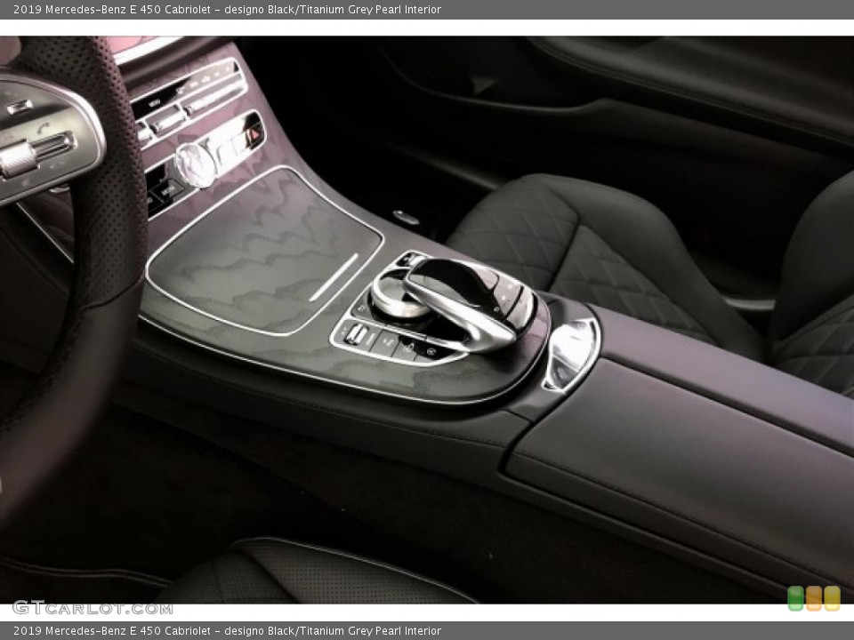 designo Black/Titanium Grey Pearl Interior Controls for the 2019 Mercedes-Benz E 450 Cabriolet #134920894