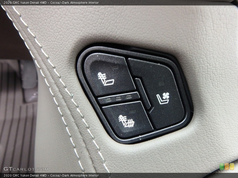 Cocoa/­Dark Atmosphere Interior Controls for the 2020 GMC Yukon Denali 4WD #134926123