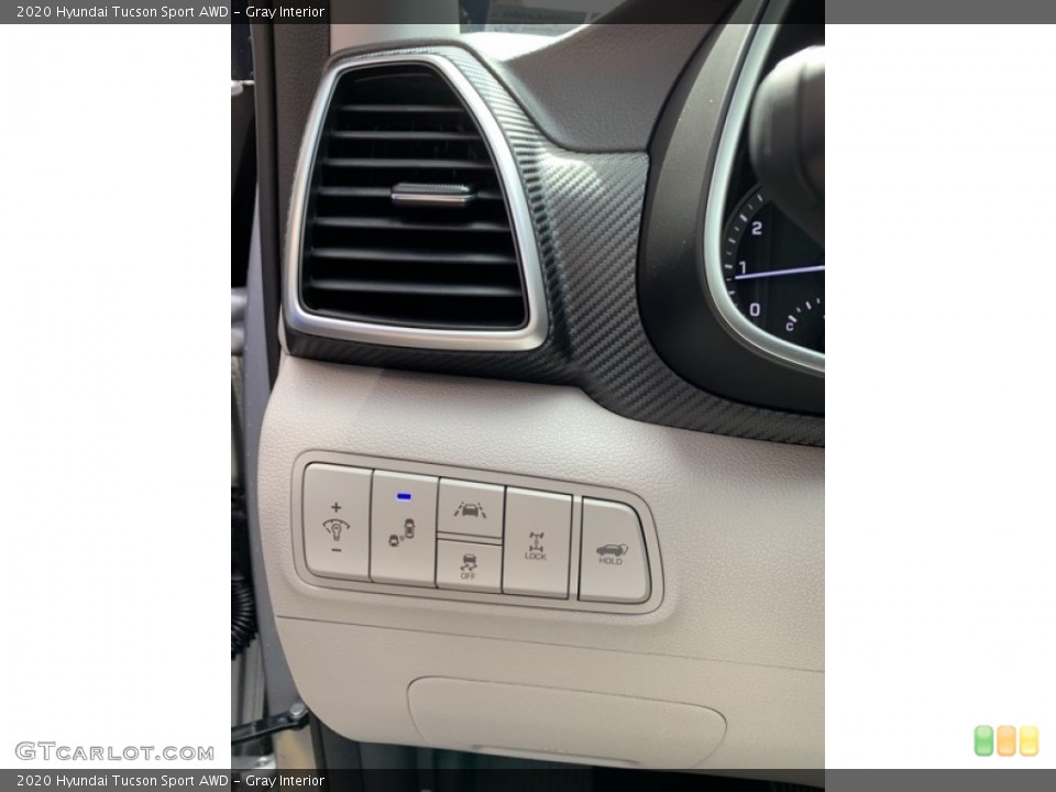 Gray Interior Controls for the 2020 Hyundai Tucson Sport AWD #134929879