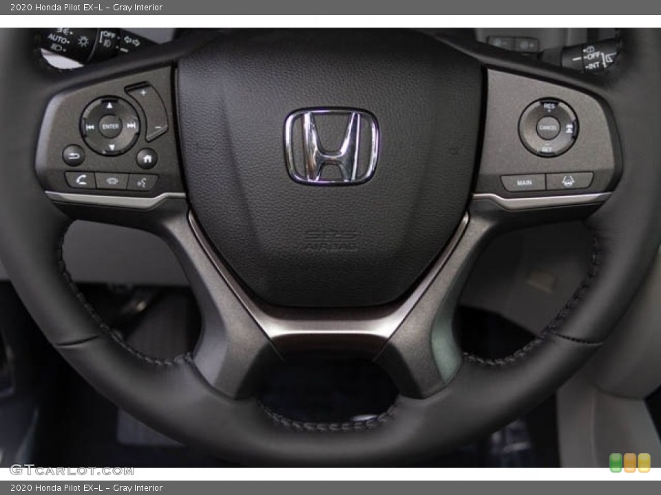 Gray Interior Steering Wheel for the 2020 Honda Pilot EX-L #134932777