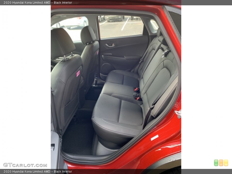 Black Interior Rear Seat for the 2020 Hyundai Kona Limited AWD #134933287