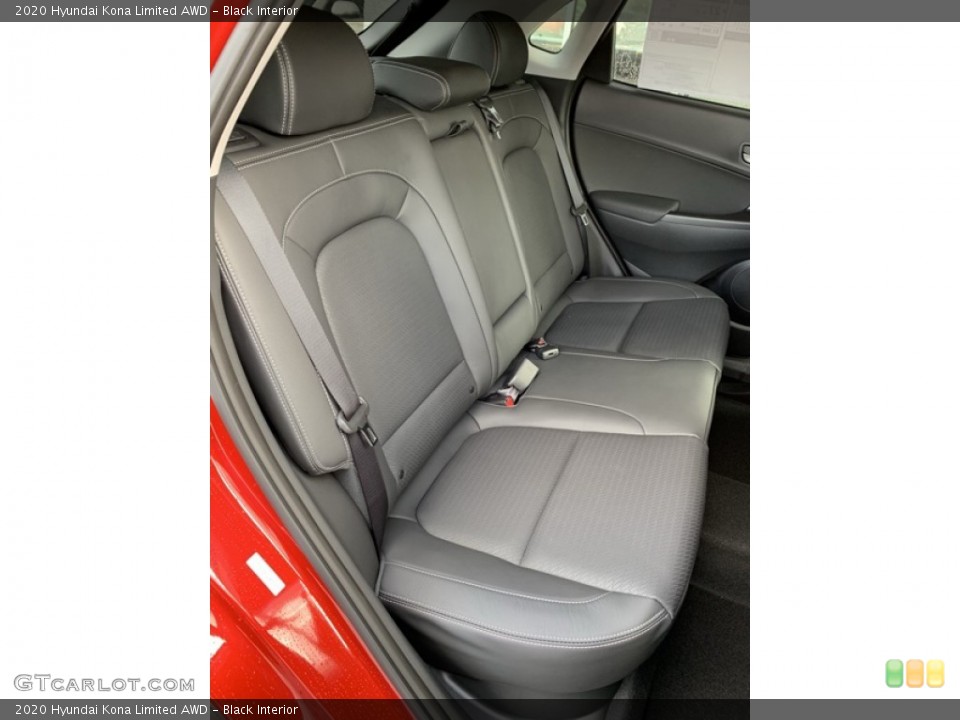 Black Interior Rear Seat for the 2020 Hyundai Kona Limited AWD #134933362