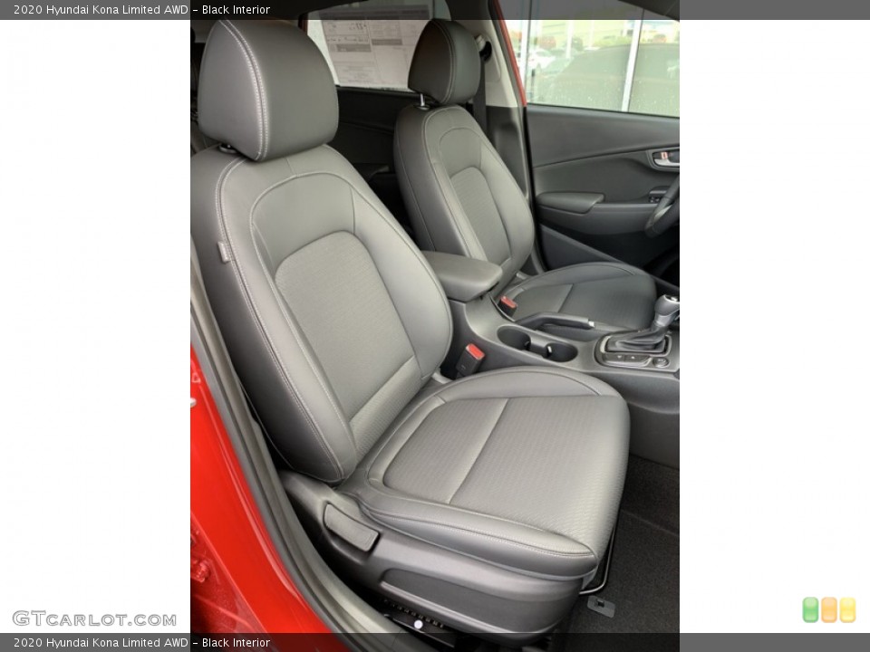Black Interior Front Seat for the 2020 Hyundai Kona Limited AWD #134933398