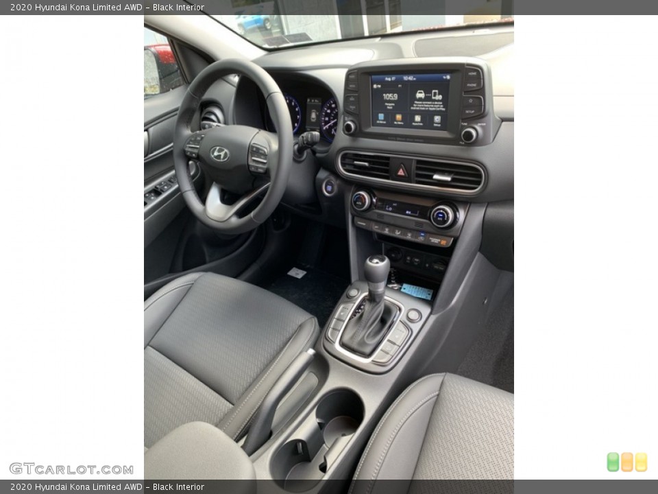 Black Interior Controls for the 2020 Hyundai Kona Limited AWD #134933422