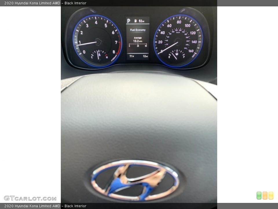 Black Interior Gauges for the 2020 Hyundai Kona Limited AWD #134933449