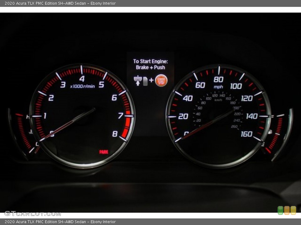 Ebony Interior Gauges for the 2020 Acura TLX PMC Edition SH-AWD Sedan #134936062