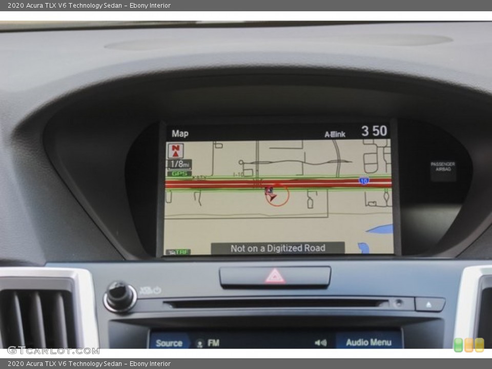 Ebony Interior Navigation for the 2020 Acura TLX V6 Technology Sedan #134937718
