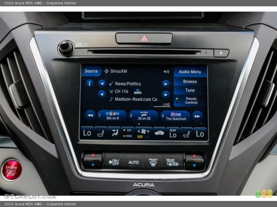 Graystone Interior Controls for the 2020 Acura MDX AWD #134938924
