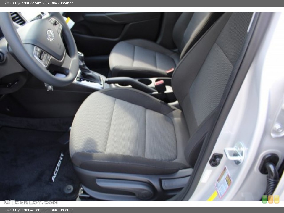 Black Interior Front Seat for the 2020 Hyundai Accent SE #134940538