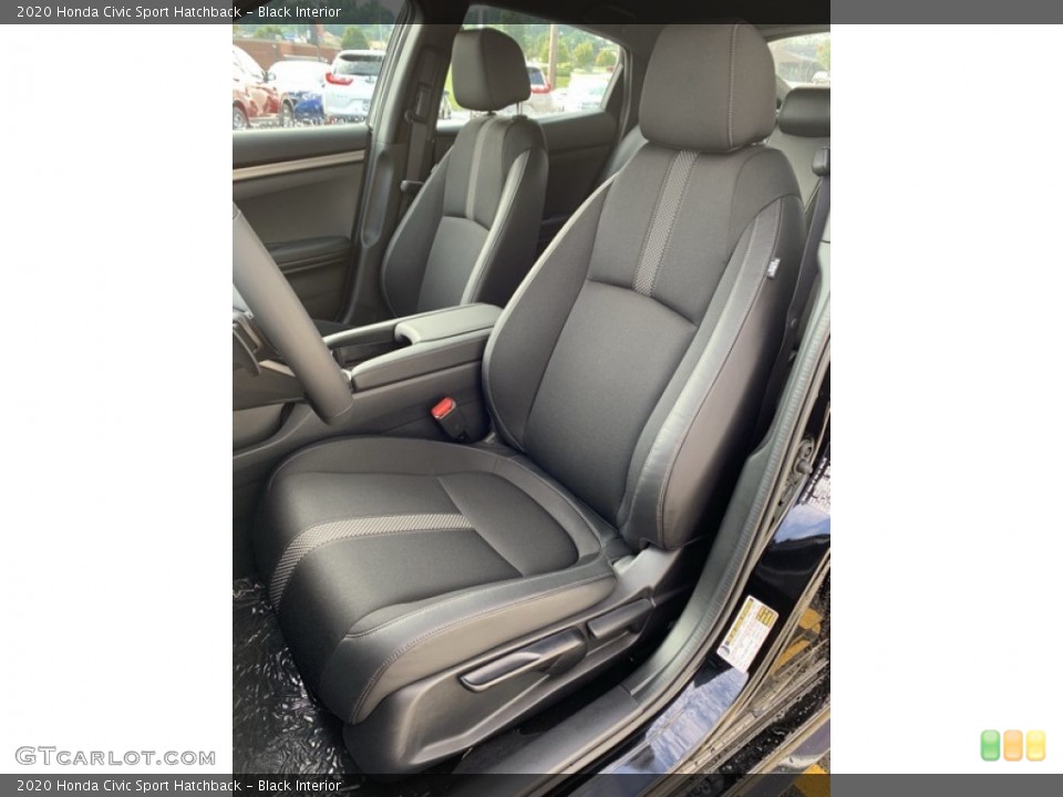 Black Interior Front Seat for the 2020 Honda Civic Sport Hatchback #134941243