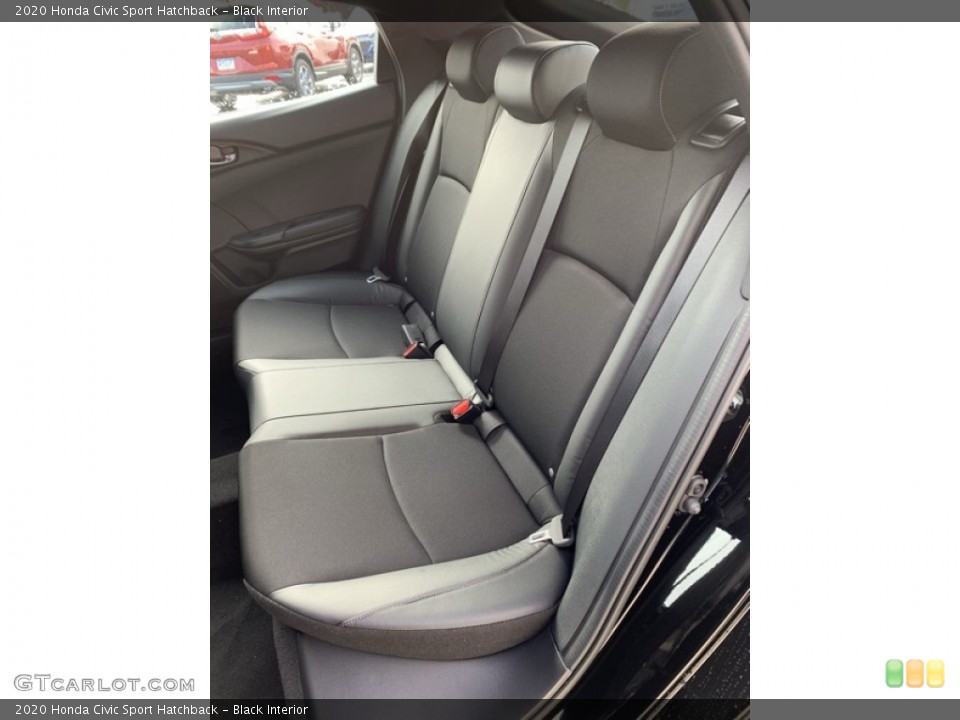 Black Interior Rear Seat for the 2020 Honda Civic Sport Hatchback #134941300