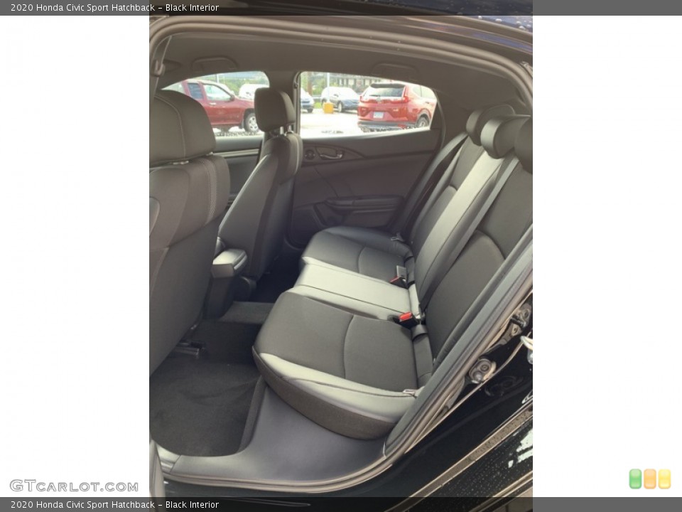 Black Interior Rear Seat for the 2020 Honda Civic Sport Hatchback #134941309