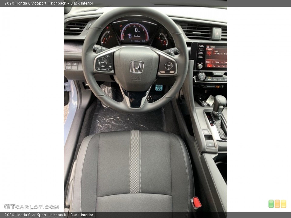 Black Interior Steering Wheel for the 2020 Honda Civic Sport Hatchback #134941846
