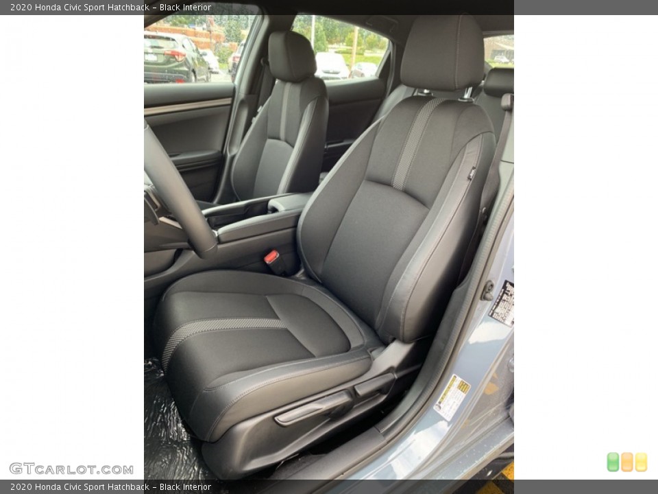 Black Interior Front Seat for the 2020 Honda Civic Sport Hatchback #134941864