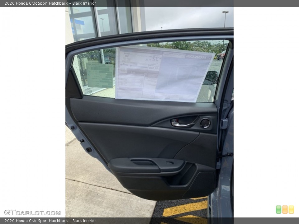 Black Interior Door Panel for the 2020 Honda Civic Sport Hatchback #134941900