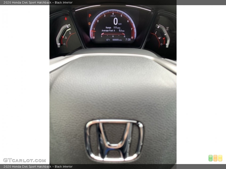Black Interior Gauges for the 2020 Honda Civic Sport Hatchback #134942125