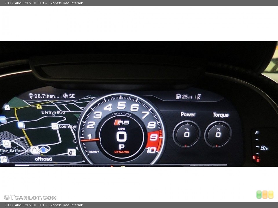 Express Red Interior Gauges for the 2017 Audi R8 V10 Plus #134942719