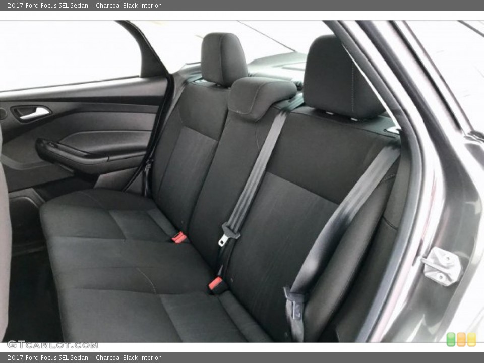 Charcoal Black Interior Rear Seat for the 2017 Ford Focus SEL Sedan #134953778