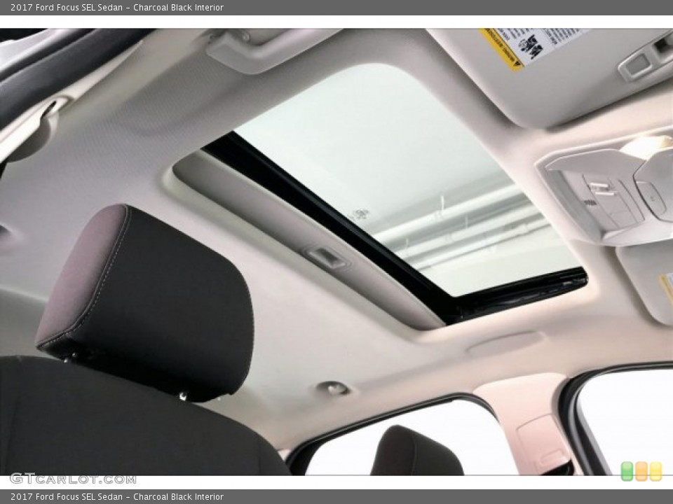 Charcoal Black Interior Sunroof for the 2017 Ford Focus SEL Sedan #134954183