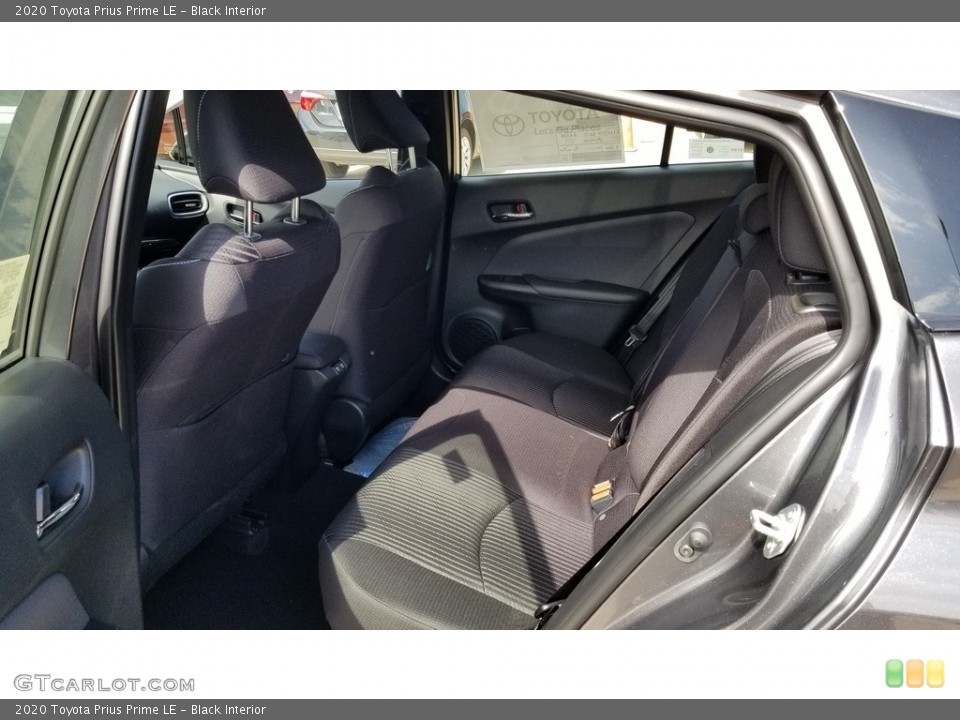 Black Interior Rear Seat for the 2020 Toyota Prius Prime LE #134960009