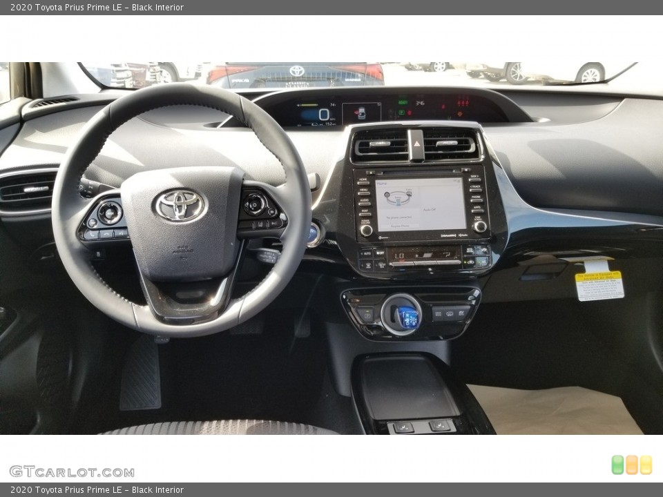 Black Interior Dashboard for the 2020 Toyota Prius Prime LE #134960033