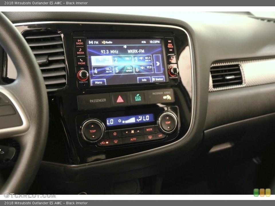 Black Interior Controls for the 2018 Mitsubishi Outlander ES AWC #134986799