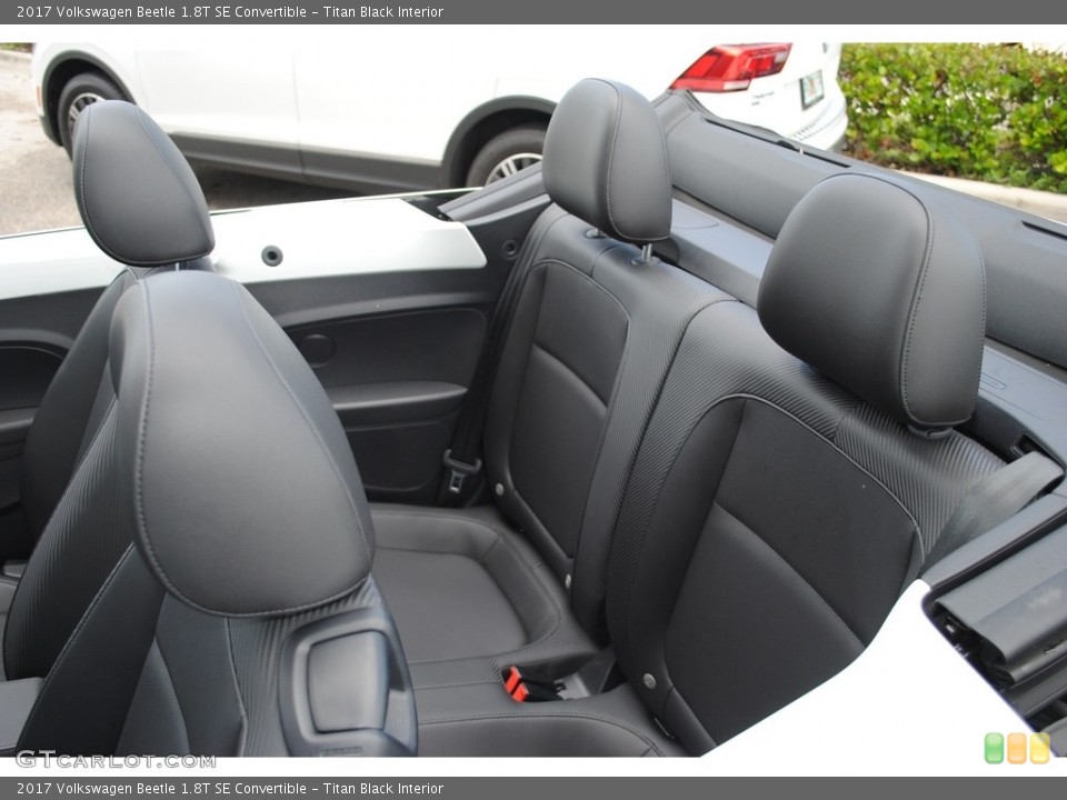 Titan Black Interior Rear Seat for the 2017 Volkswagen Beetle 1.8T SE Convertible #134993600