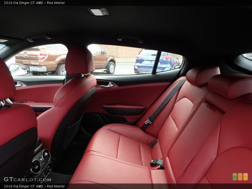 Red Interior Rear Seat for the 2019 Kia Stinger GT AWD #134995799
