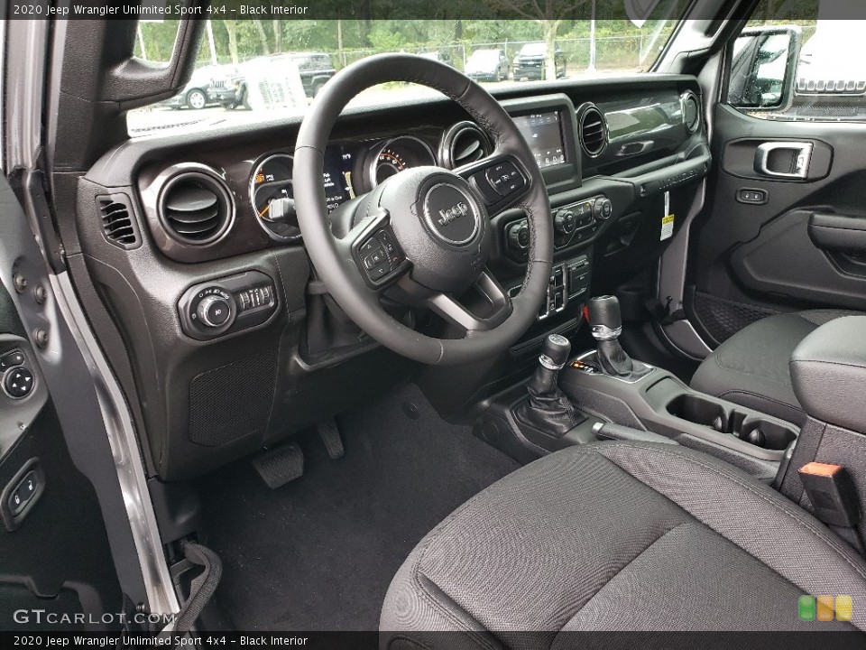 Black Interior Photo for the 2020 Jeep Wrangler Unlimited Sport 4x4 #134998527