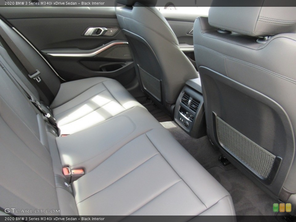 Black Interior Rear Seat for the 2020 BMW 3 Series M340i xDrive Sedan #135002115