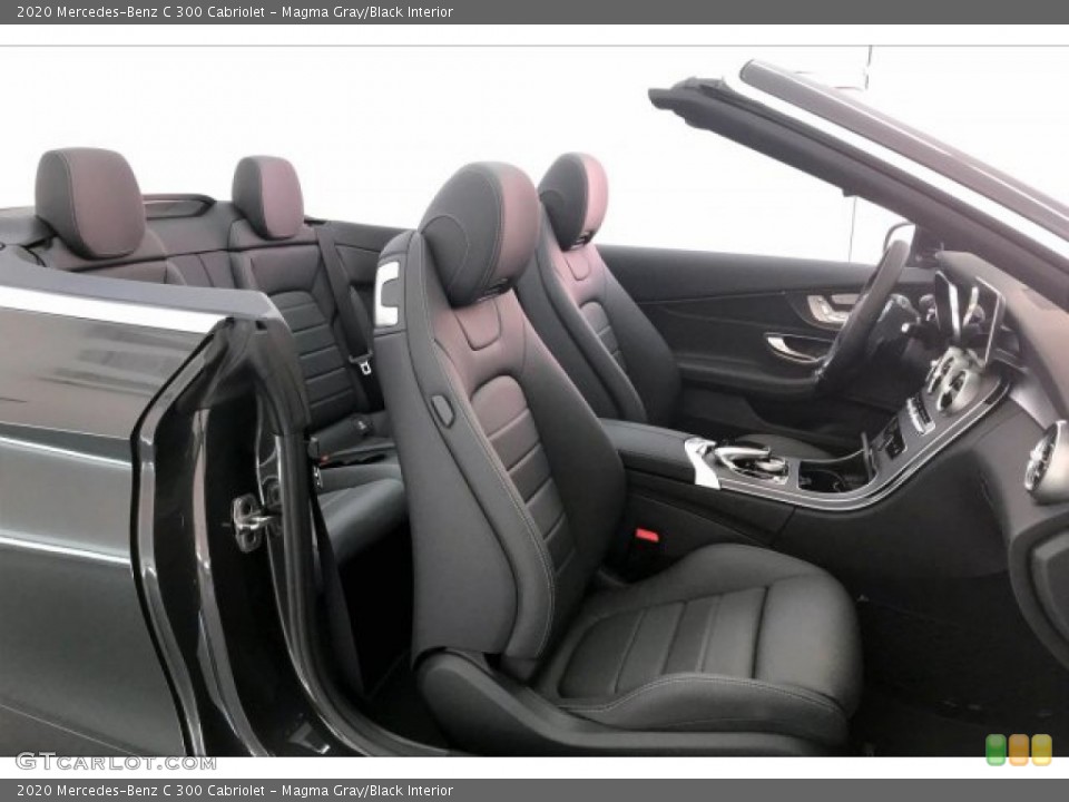 Magma Gray/Black Interior Front Seat for the 2020 Mercedes-Benz C 300 Cabriolet #135002304