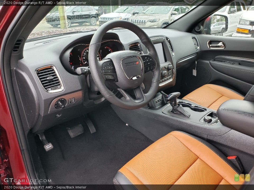 Sepia/Black Interior Photo for the 2020 Dodge Durango R/T AWD #135003642