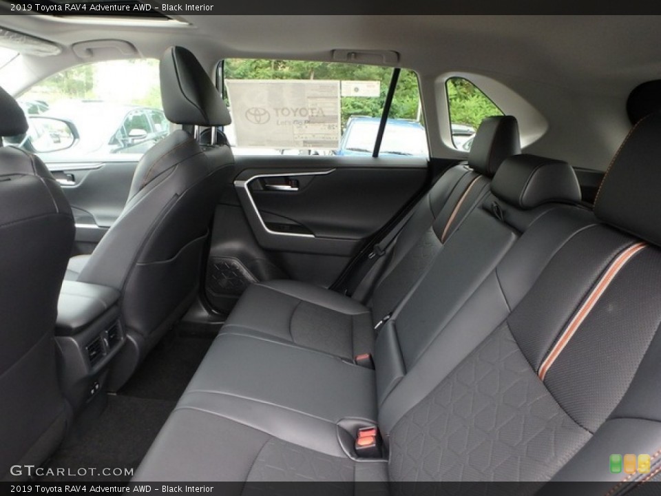 Black Interior Rear Seat for the 2019 Toyota RAV4 Adventure AWD #135003861