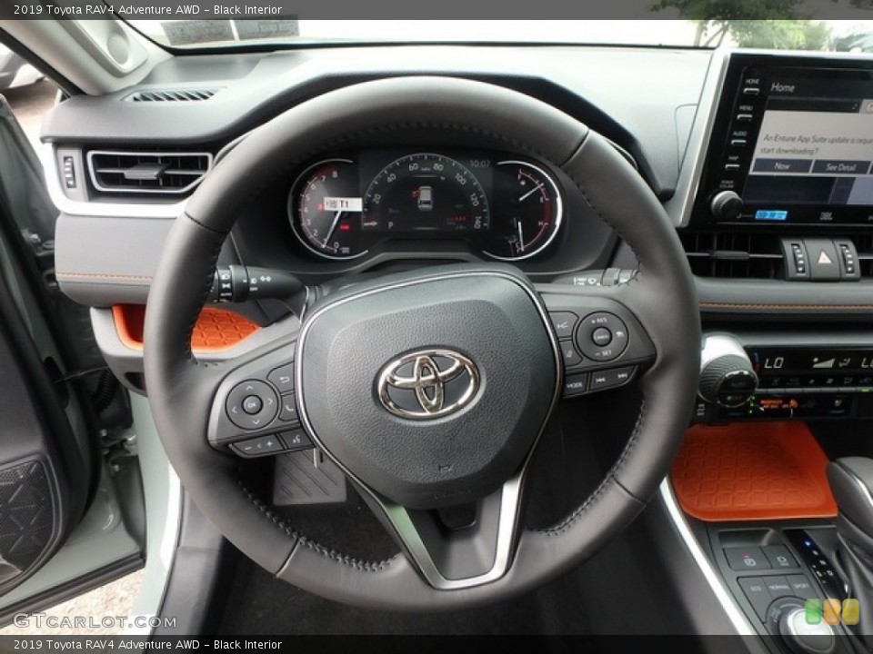 Black Interior Steering Wheel for the 2019 Toyota RAV4 Adventure AWD #135003912