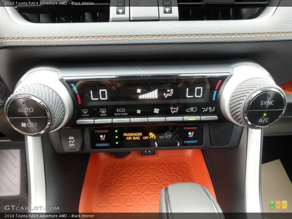 Black Interior Controls for the 2019 Toyota RAV4 Adventure AWD #135003951