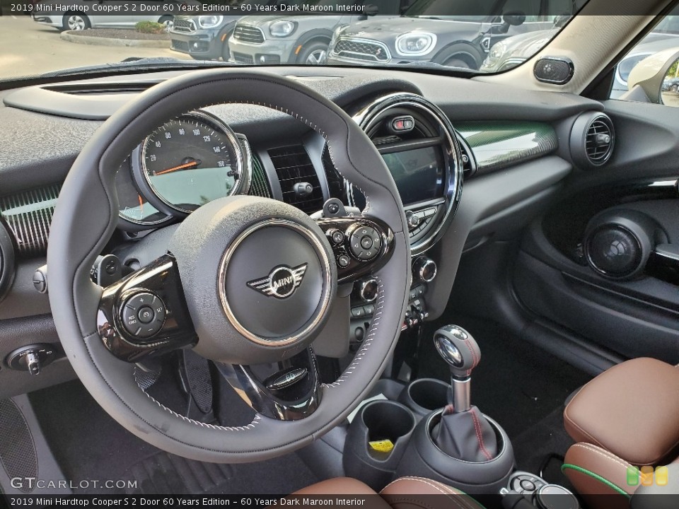 60 Years Dark Maroon Interior Dashboard for the 2019 Mini Hardtop Cooper S 2 Door 60 Years Edition #135005595