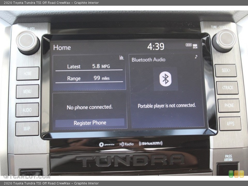 Graphite Interior Controls for the 2020 Toyota Tundra TSS Off Road CrewMax #135006600
