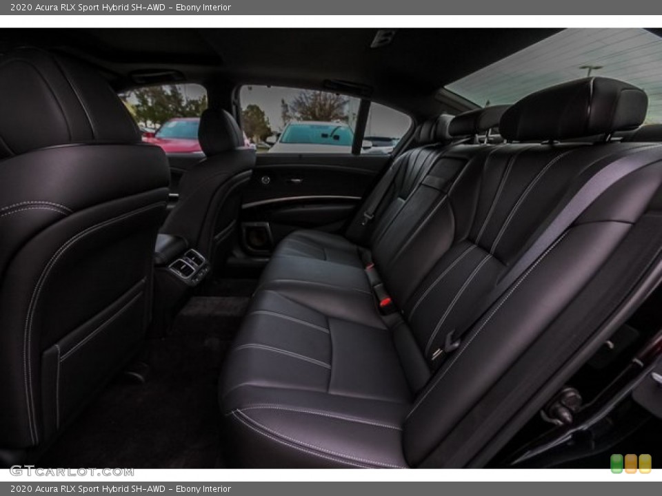 Ebony Interior Rear Seat for the 2020 Acura RLX Sport Hybrid SH-AWD #135011125