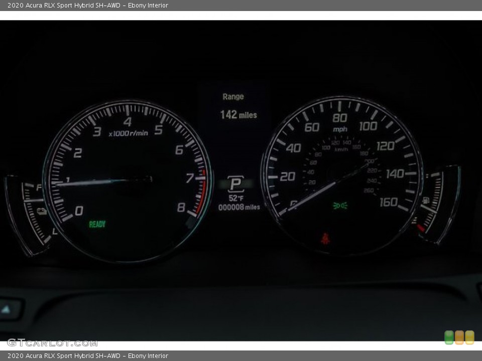 Ebony Interior Gauges for the 2020 Acura RLX Sport Hybrid SH-AWD #135011522