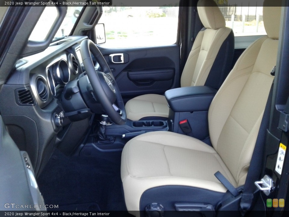 Black/Heritage Tan 2020 Jeep Wrangler Interiors