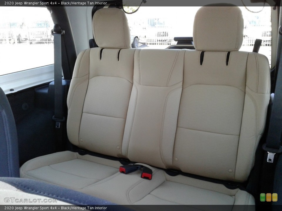 Black/Heritage Tan Interior Rear Seat for the 2020 Jeep Wrangler Sport 4x4 #135012430