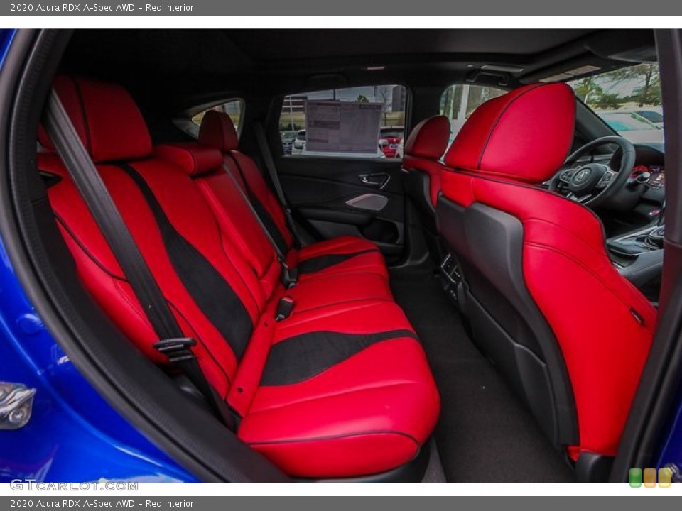 Red Interior Rear Seat for the 2020 Acura RDX A-Spec AWD #135012835