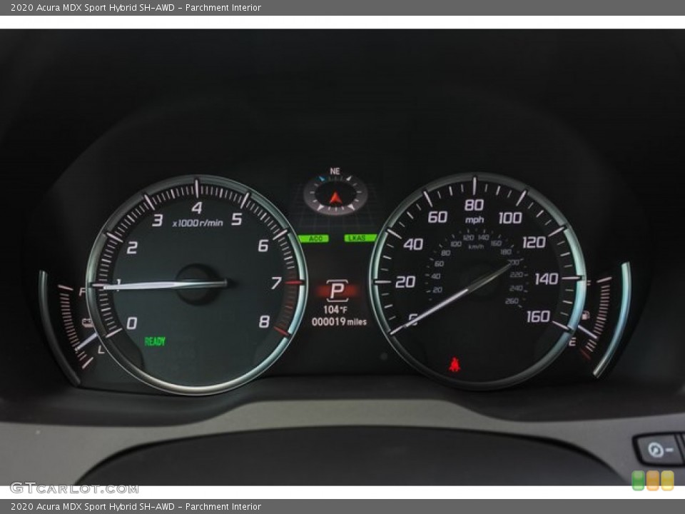 Parchment Interior Gauges for the 2020 Acura MDX Sport Hybrid SH-AWD #135015610