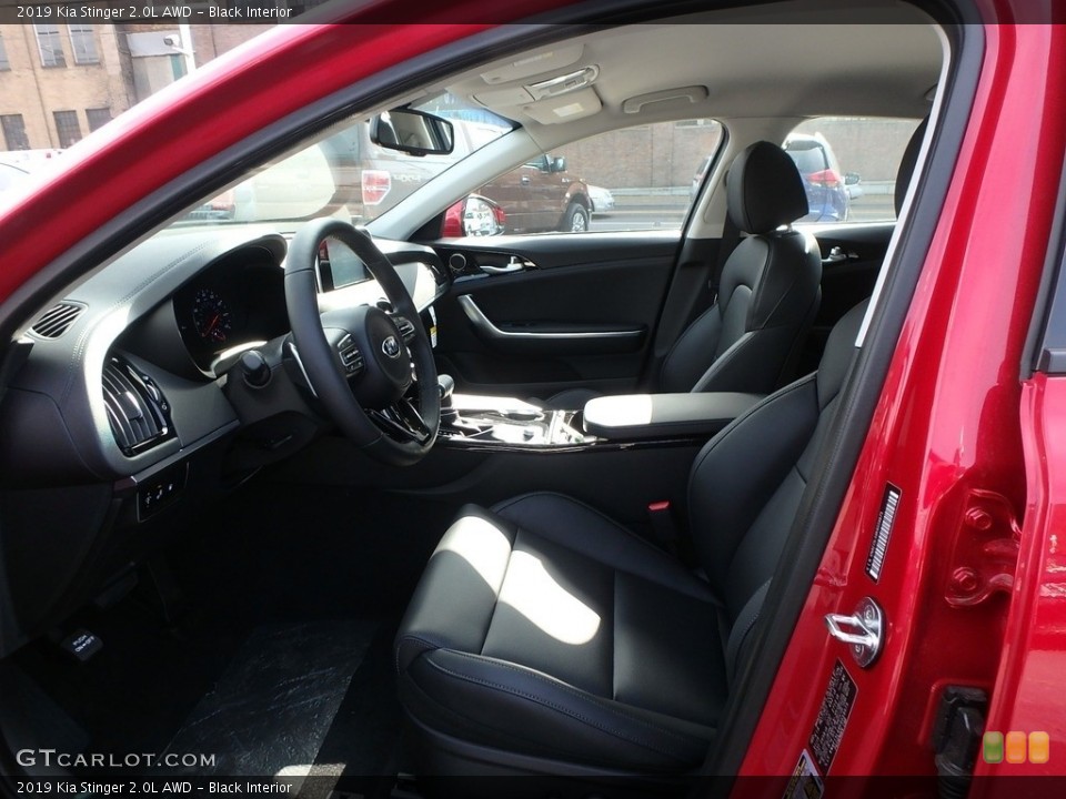 Black Interior Front Seat for the 2019 Kia Stinger 2.0L AWD #135017013