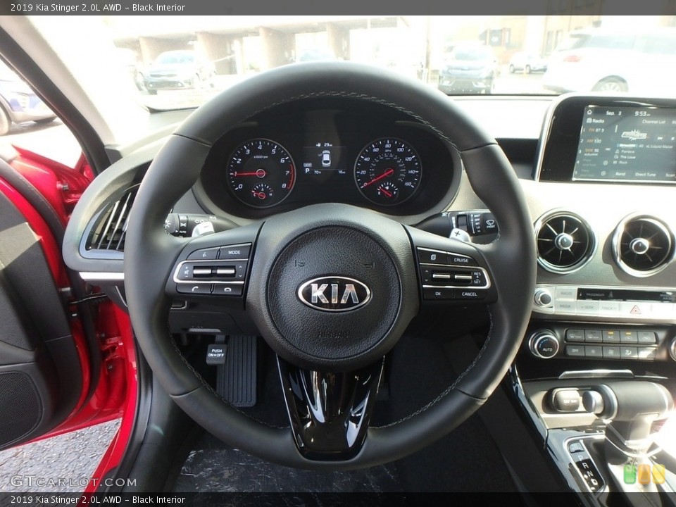 Black Interior Steering Wheel for the 2019 Kia Stinger 2.0L AWD #135017151