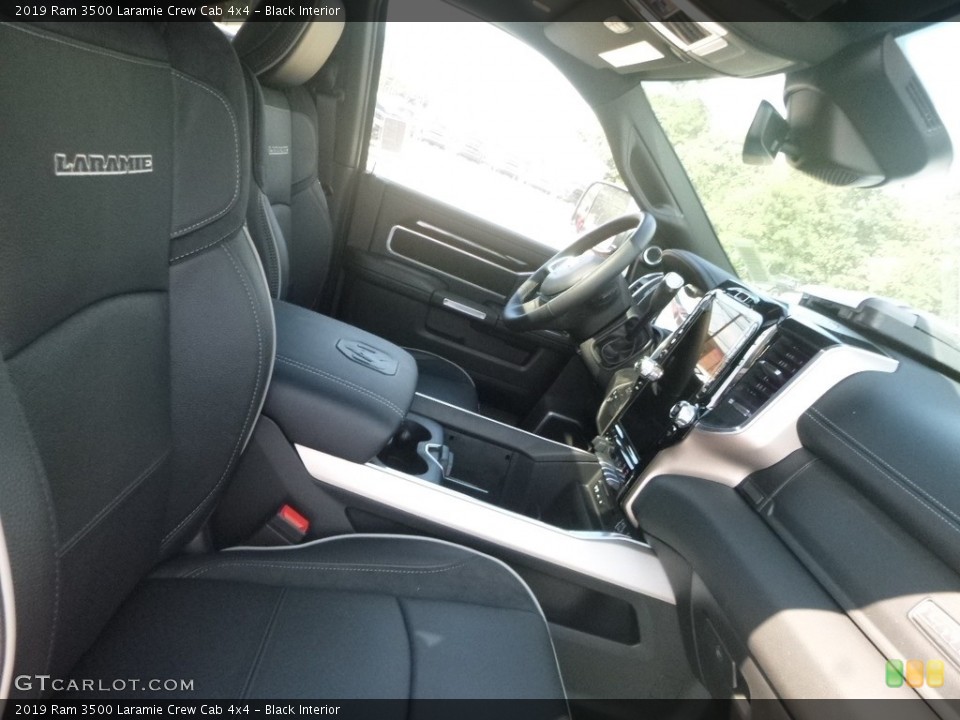 Black Interior Front Seat for the 2019 Ram 3500 Laramie Crew Cab 4x4 #135017658