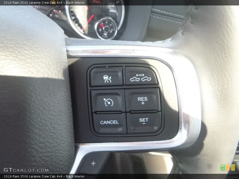 Black Interior Steering Wheel for the 2019 Ram 3500 Laramie Crew Cab 4x4 #135017889