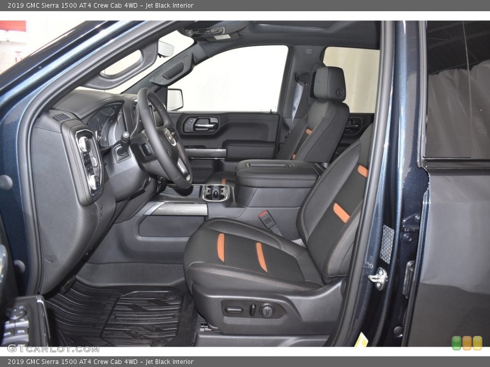 Jet Black Interior Front Seat for the 2019 GMC Sierra 1500 AT4 Crew Cab 4WD #135024921
