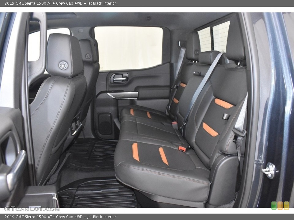 Jet Black Interior Rear Seat for the 2019 GMC Sierra 1500 AT4 Crew Cab 4WD #135024945