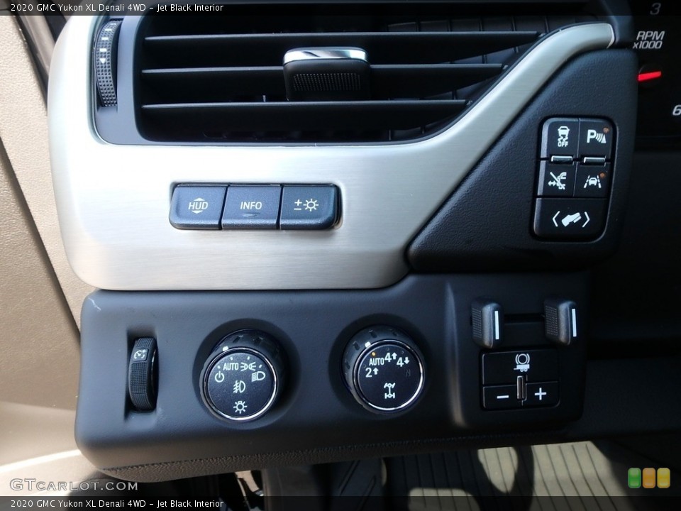 Jet Black Interior Controls for the 2020 GMC Yukon XL Denali 4WD #135028047